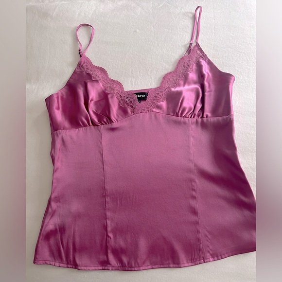 bebe Tops - Bebe- Silk N Lace Camisole Pink Size M